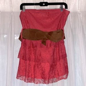 Rue21 Lacey Halter Top with Brown Belt